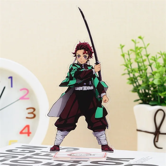 Аниме Demon Slayer: Kimetsu no Yaiba Kamado Tanjirou Nezuko акриловый брелок для косплея фигурка