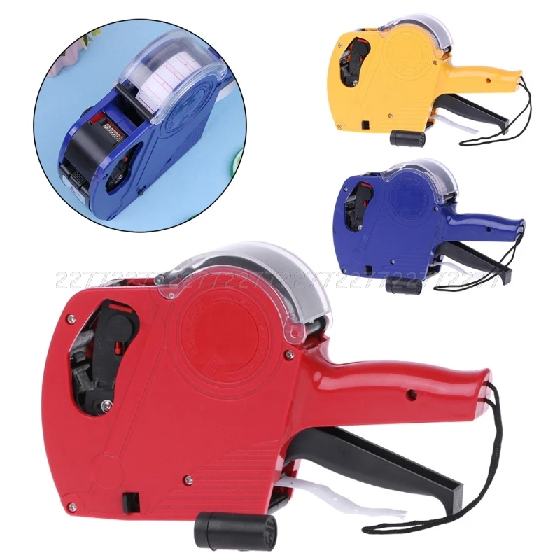 

MX-5500 EOS 8 Digits Price Tag Gun Labeller Label Paper + 2 Ink Roller JUN27 dropship
