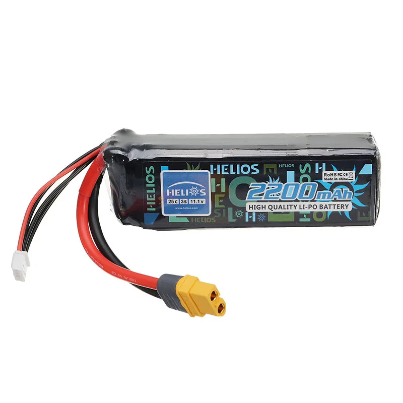 

Rechargeable Helios 11.1V 2200mAh 3S 25C XT60 Plug Lipo Battery For BAYANGTOYS X16 X21 Drone Quadcopter Spare Parts