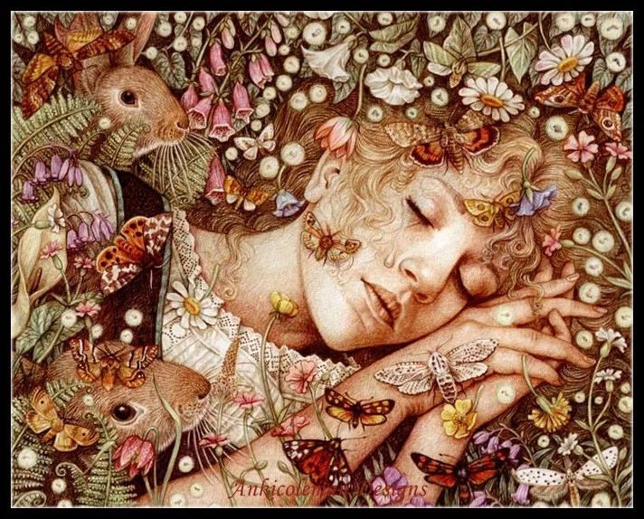 

Needlework for Embroidery DIY DMC High Quality - Counted Cross Stitch Kits 14 ct Oil painting - Charlotte Asleep