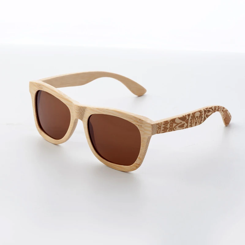 Goede CUUPA Retro Hout Vrouwen zonnebril mannen hoogwaardige Brand Design Gesneden bamboe frame Gepolariseerde zonnebril Beach brillen