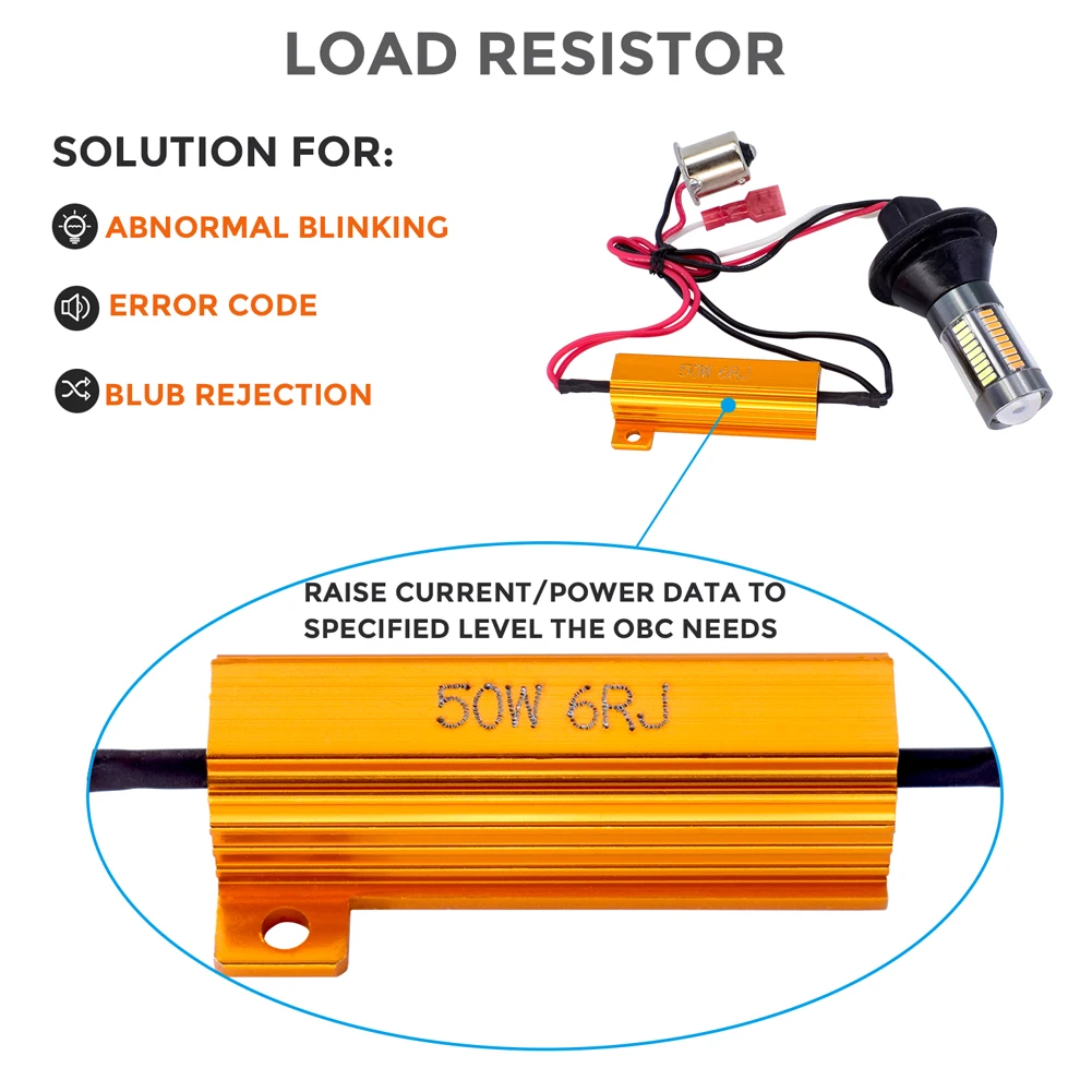 1Set Dual Color Switchback LED DRL Turn Signal Light 12V 1156 BA15S BAU15S T20 7440 LED Bulb with Load Resister Car Running Lamp