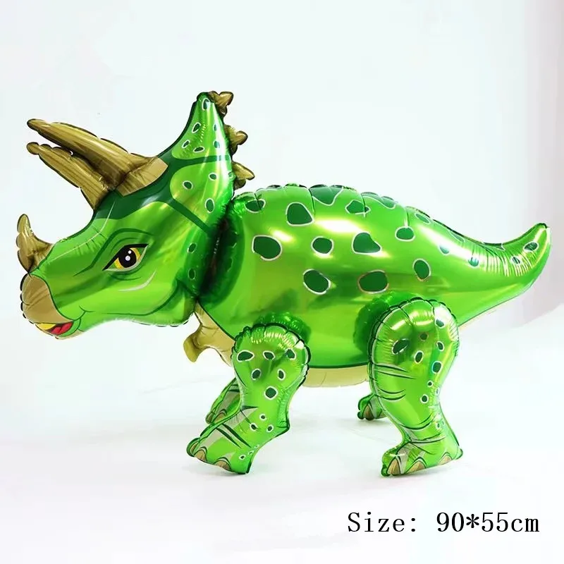 

1pc Tyrannosaurus raptors triceratops Jurassic dinosaur big size balloons boy' birthday party decor Toy baby shower Green globos