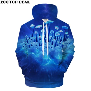 

Mushroom 3D Hoodies Men Hoody Printed Casual Tracksuit Groot Sweatshirt Blue Coat Pullover Male Streatwear DropShip ZOOTOPBEAR
