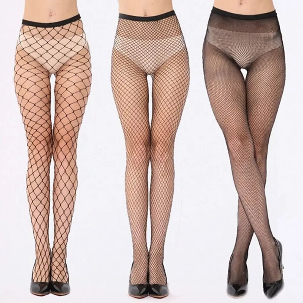 Women/'s Black Mesh Fishnet Net Pattern Pantyhose Tights Stockings Socks Fashion