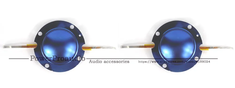 2 шт. 32 мм синяя титановая диафрагма для EV DH2010, DH3, 2010A-электро голос, 8 Ом алюминиевый плоский провод звуковая катушка диафрагма 8Ohm