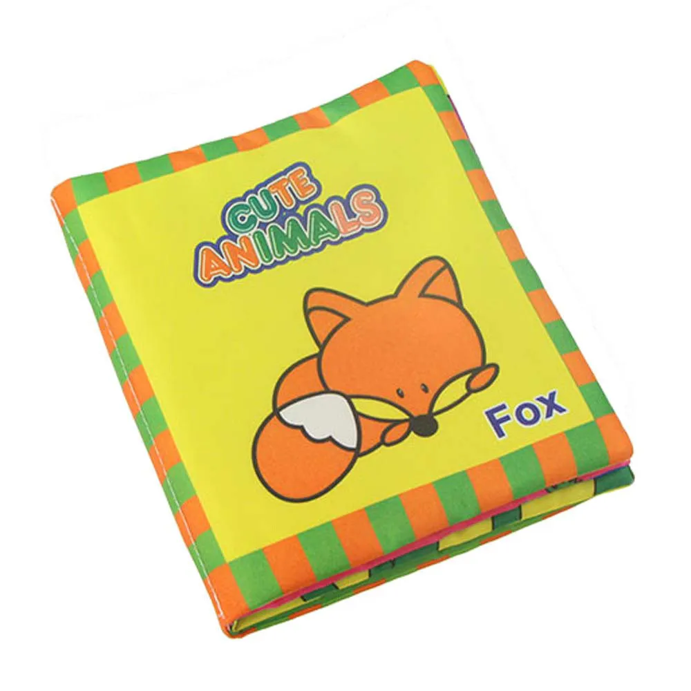 

New Soft Cloth Baby Education Picture Cognize Book fox T527