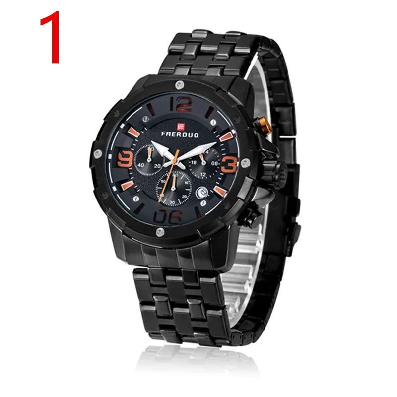 

Men's new stainless steel business luxury watch..9