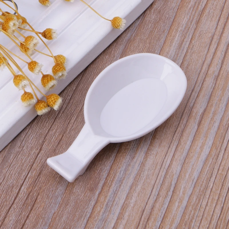 

Spoon Shape Ink Tray Containers Chinese Writing Brush Pen Holder Rest Stand