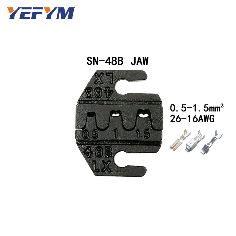 YEFYM SN-48B обжимные клещи для проволоки для унифицированных сосудов и таб 2,8 мм 4,8 мм клеммы емкость 0,5-мм2 20-15AWG инструменты