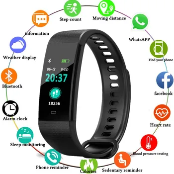 

Y5 Smart Band Heart Rate Tracker Fitness Tracker Y5 Smartband Smart Bracelet Waterproof Smart Wristband Smart Watch Men