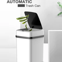 10 л автоматический датчик мусорное ведро умный датчик мусорное ведро Индукционная мусорная корзина PP пластиковая Экологически чистая мусорная корзина Бытовая мусорная корзина