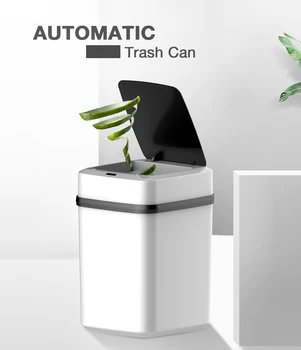 

10L Automatic Sensor Dustbin Smart Sensor Trash Can Induction Waste Bin PP Plastic Eco-friendly Dustbin Household Trash Bin