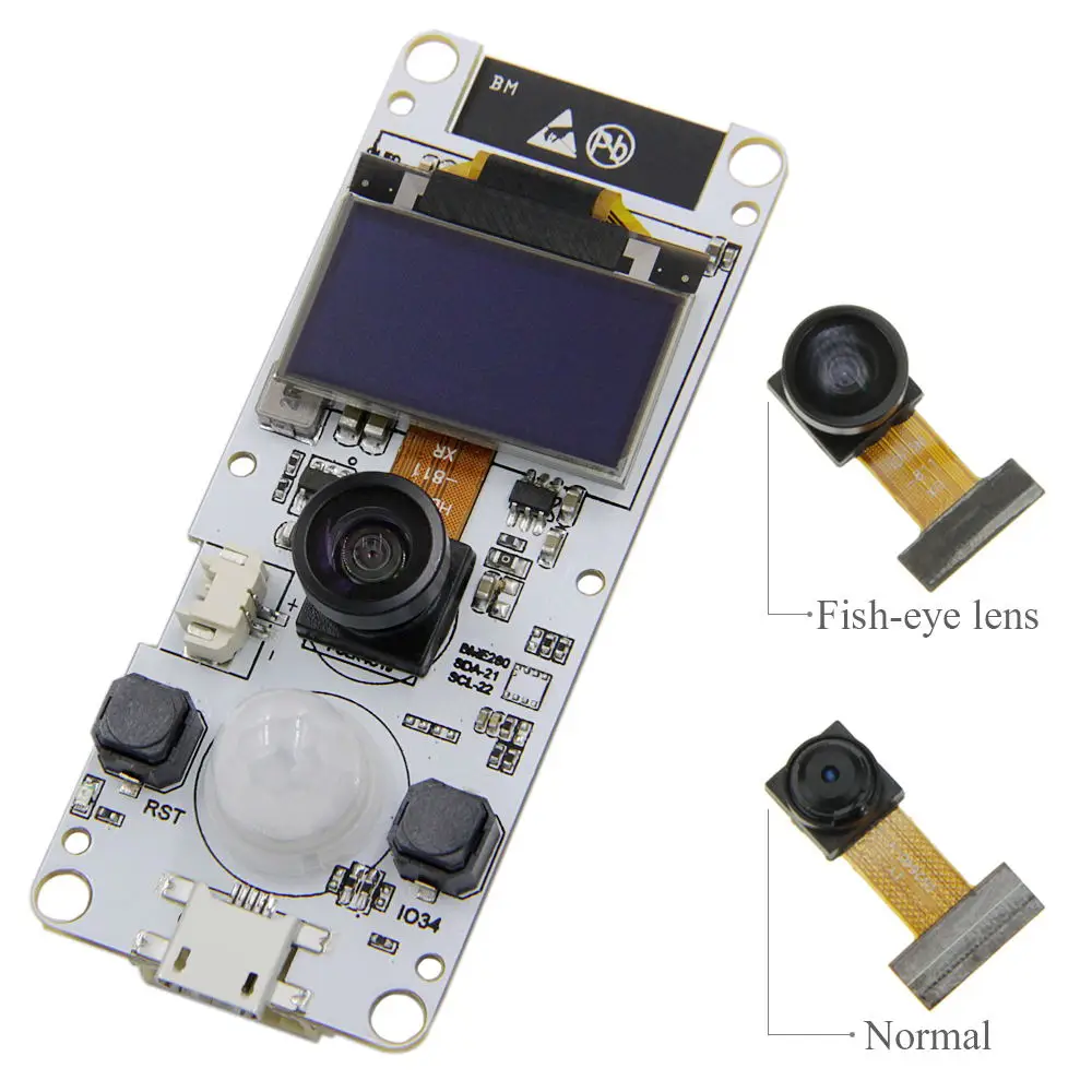 TTGO T-Camera ESP32 WROVER & PSRAM модуль камеры ESP32-WROVER-B OV2640 0 96 OLED | Мобильные телефоны и