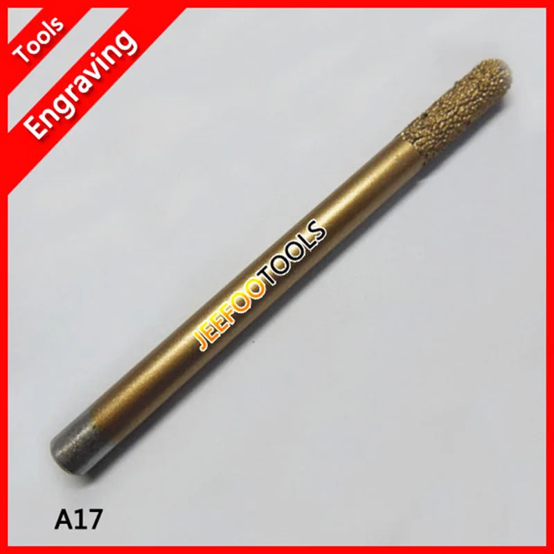 

A17-6*6*20mm CNC Carving Bits/ Stone Tool Bits For Large Lettering/Relief On Granite Router Machine