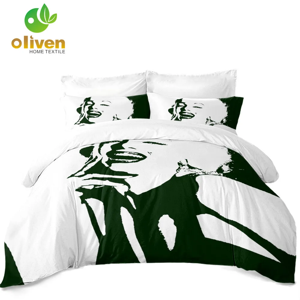 Marilyn Monroe Bedding Set Dream Lover Print Duvet Cover Set King