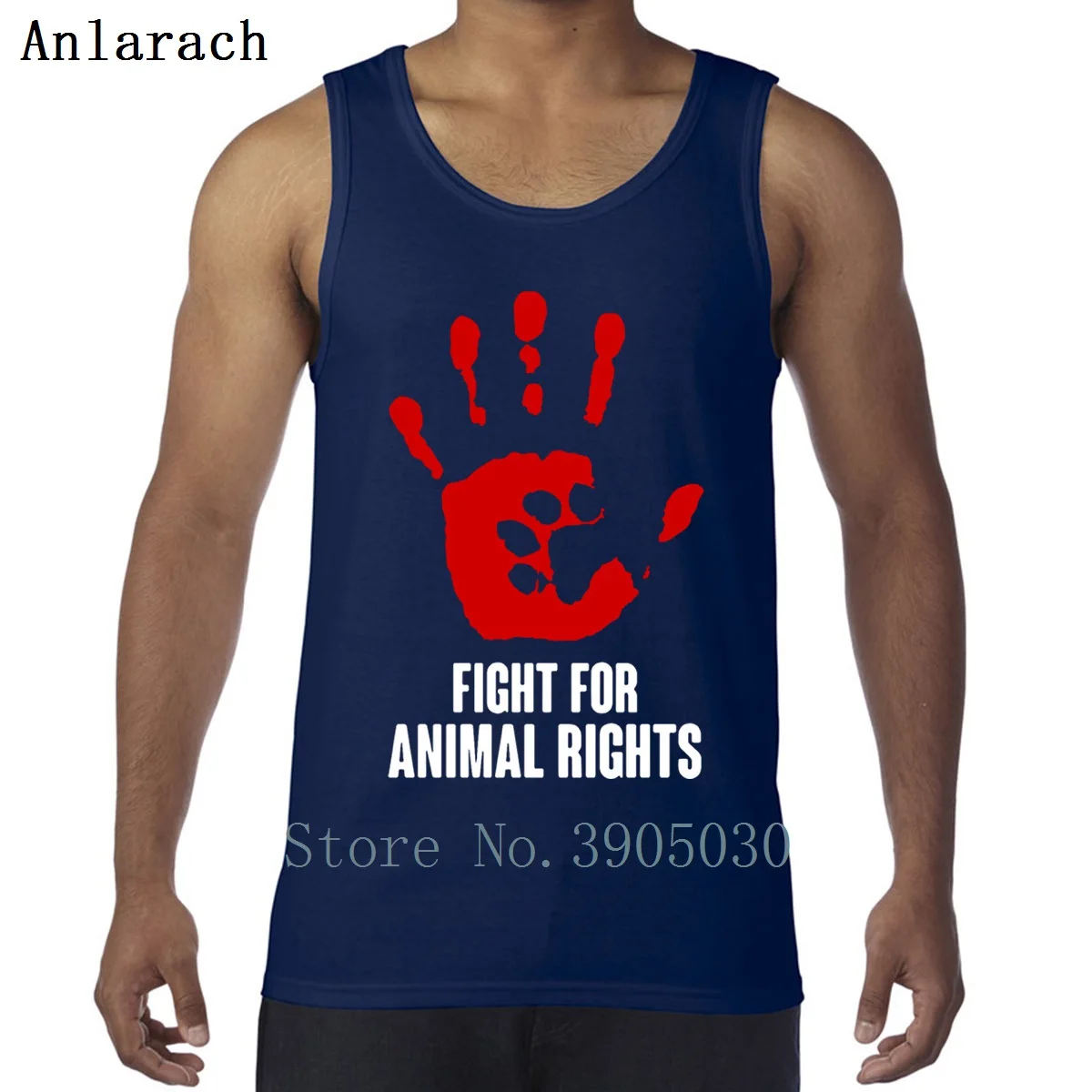 Fight For Animal Rights Vegan Vest Уникальный подарок с круглым вырезом весна осень Мужская майка приятная спортивная одежда против морщин Anlarach Creative