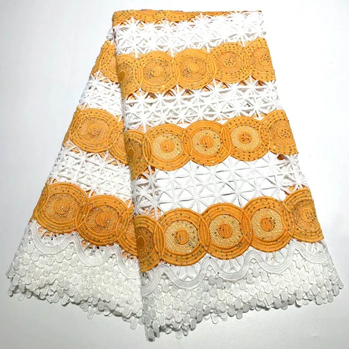

African cord lace fabric swiss voile lace High Quality Newest guipure lace fabric Embroidered lace fabrics