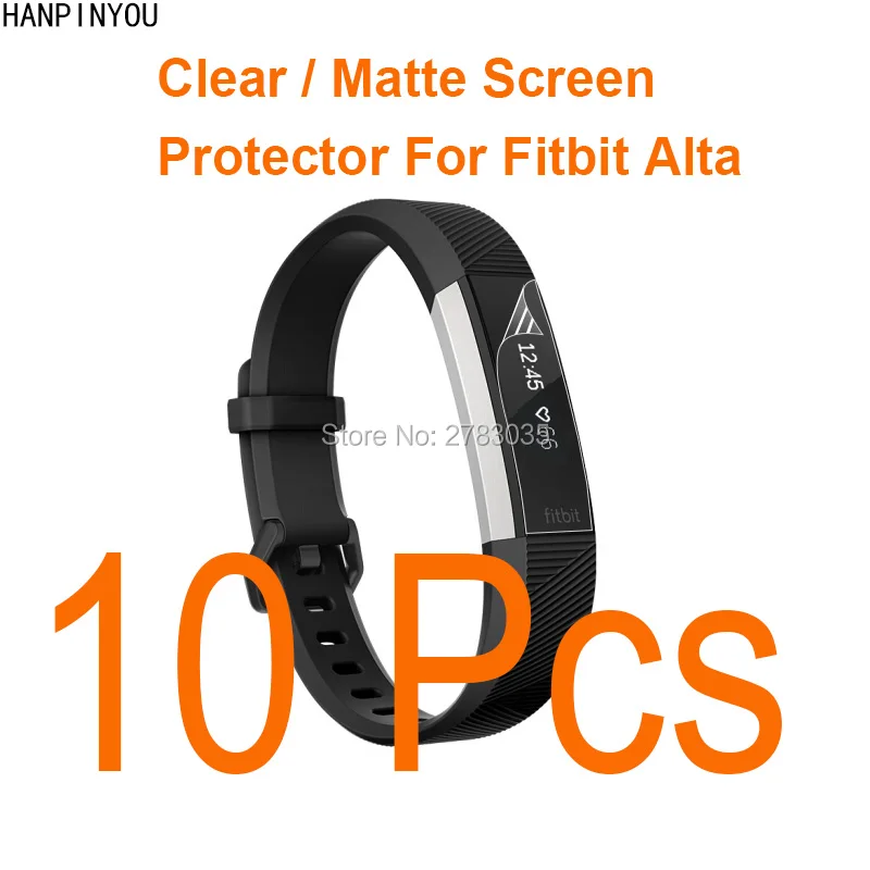 

10 Pcs/Lot For Fitbit Alta SmartWatch HD Clear/Anti-Glare Matte Screen Protector Protective Film Guard (Not Tempered Glass)