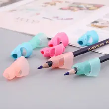 4 шт. сова, однопальцевое устройство, силиконовая детская насадка на карандаш, держатель для обучения, Письменная ручка инструменты коррекции канцелярских принадлежностей