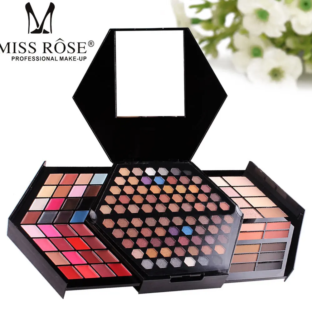 

MISS ROSE Makeup Palette Eye Shadow Blusher Highlighter Multi-function Colorful