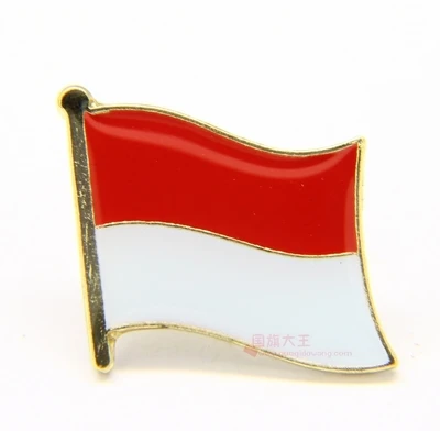 

National Flag Metal Lapel Pin Flag Pin Indonesia