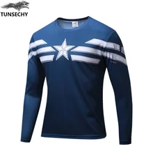 2016 New Men s Casual Comics Superhero Costume Shirt Tops T Shirts soldier Marvel T shirt