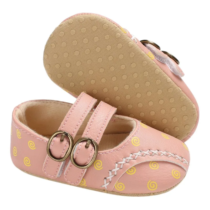 Одежда для малышей для девочек обувь из мягкой искусственной кожи модные туфли принцессы печати младенческой первые ходоки новорожденных