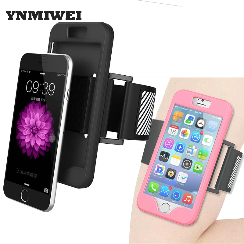 Goedkoop YNMIWEI Arm Band Voor Iphone 5 5 s SE Cover 2 In 1 Telefoon Pouch Phone Case Voor Hardlopen Jogging sport Armband Tas Zakelijke Stijl