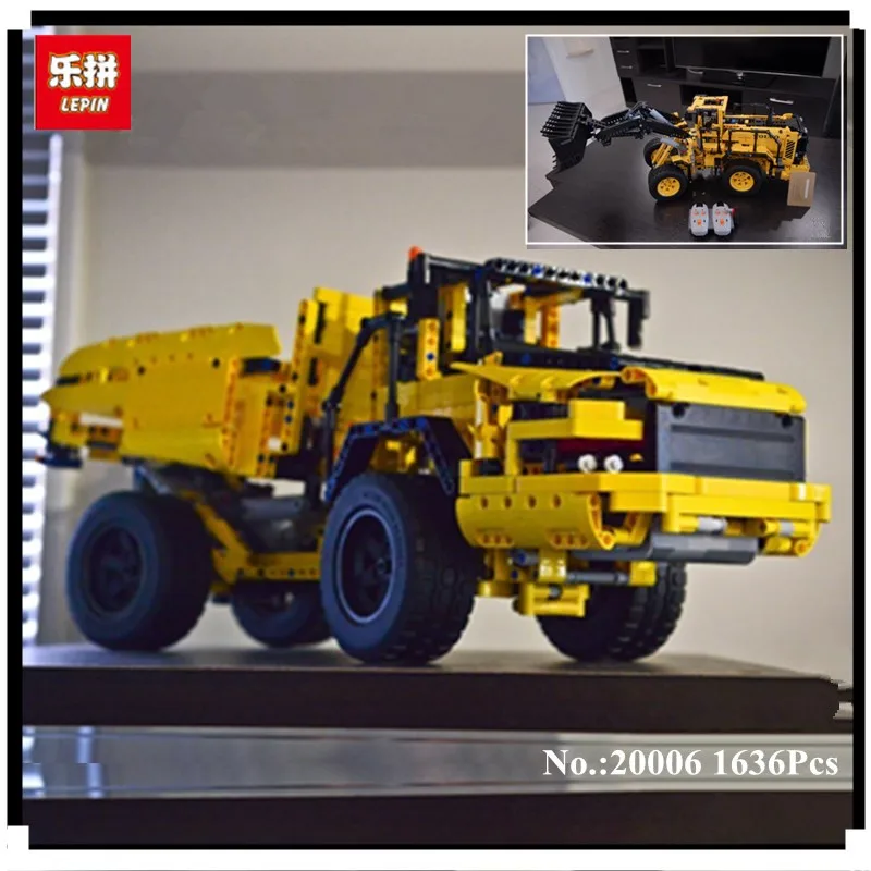 

IN STOCK LEPIN 20006 1636pcs Genuine technic series Volvo L350F wheel loader Model Building blocks Bricks Compatible with 42030