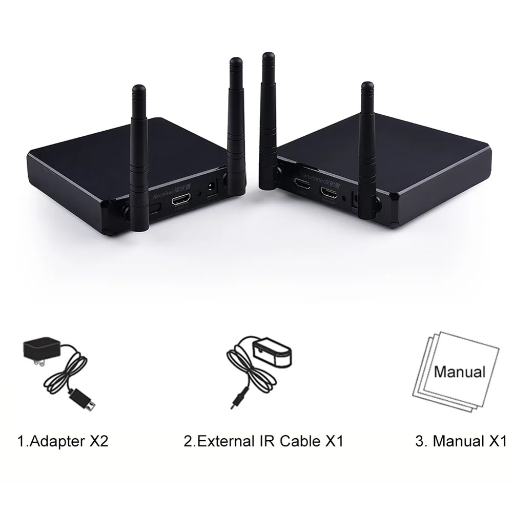 5.8G HD 1080P FHD686 3D Wireless Video AV Transmitter Receiver HDMI Extender Specifications: Digital 2.4G& 5GHz band wireless