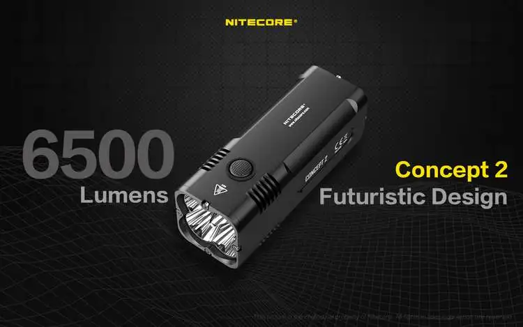 NITECORE C2 светодиодный фонарик CREE XHP35 HD 6500 люменов фонарь Перезаряжаемый для кемпинга на 18650 батареях