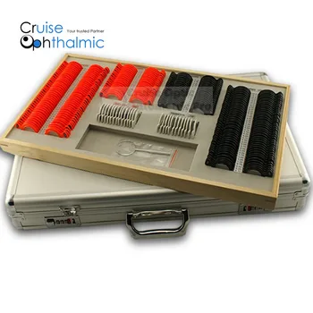 

Optometric Trial Lens Set PL266-B2 266 pcs Rim Reduced Aperture 26mm Round Handle Trial Lens Set PL266-B2