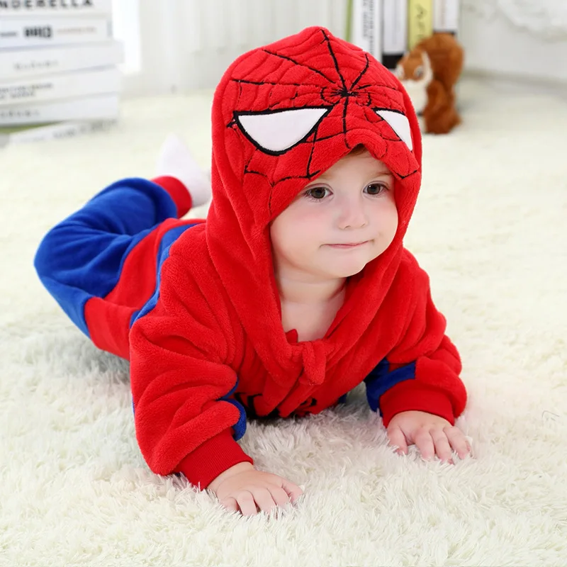 

Baby Girl Clothes Boy Cosplay Spiderman Costume Toddler Infant Jumpsuits Rompers Cartoon Kids Clothes Newborn Cute Party Outifts