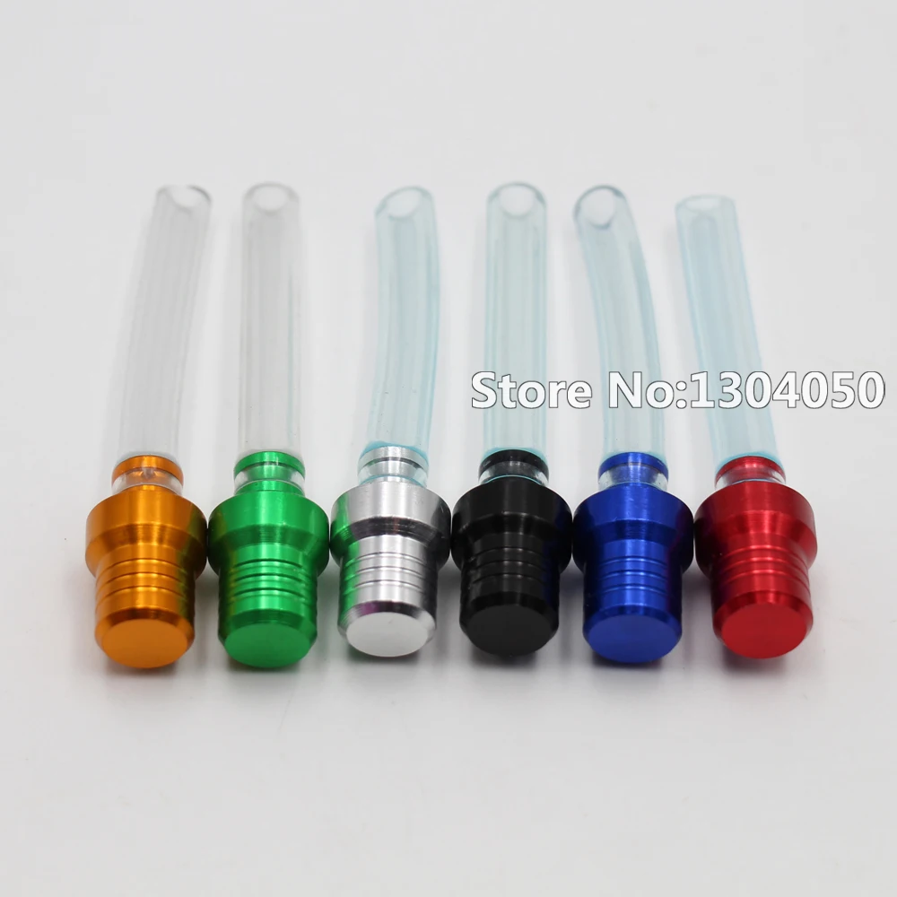 6PCS Motorcycle Gas Fuel Cap Valve Vent Breather Hose Crystl Tube