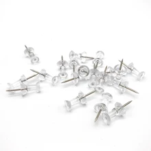 1000 шт./компл. прозрачный push Шпильки школы домашнего офиса использован Стандартный Булавки разное аксессуар