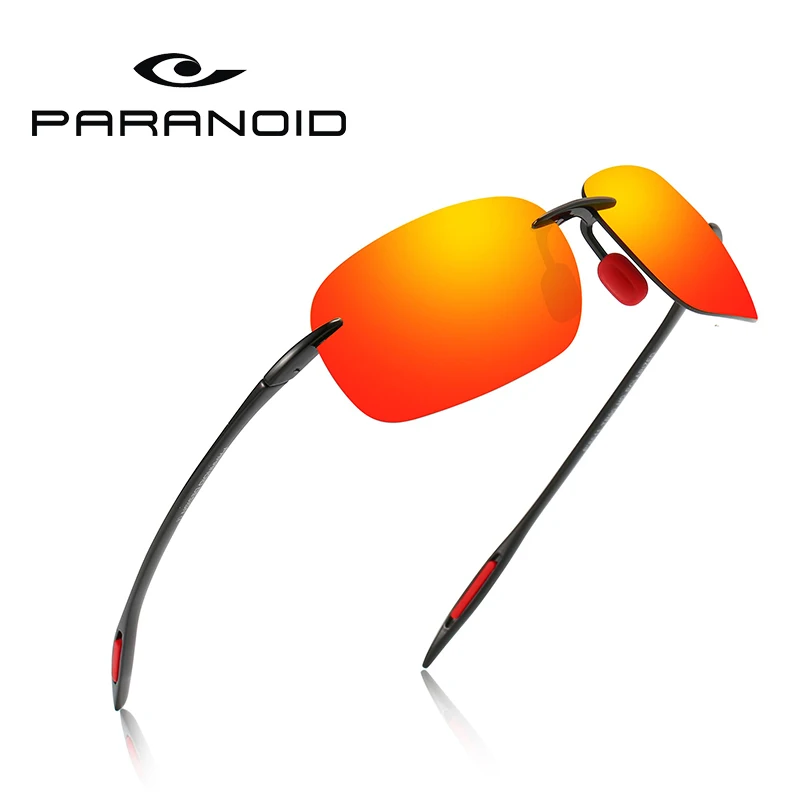 

PARANOID New Sunglasses Men UV400 Sun Glasse For Men 2019 Women Square Black Sunglasses Male Glasses Design Night Vision Oculos