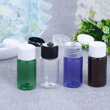 10 шт. 10 мл крем лосьон мини пластиковая Косметическая пустая бутылка с откидной крышкой эфирное масло крем образец упаковки контейнер бутылки