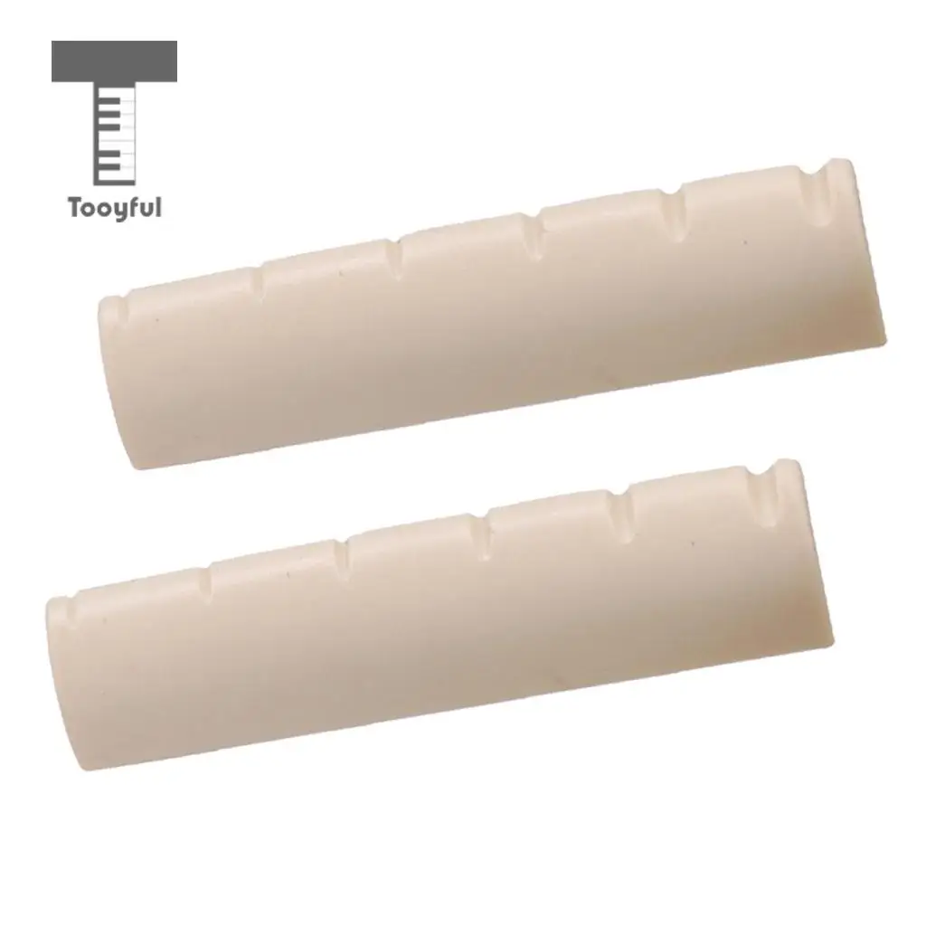 2pcs 6 String Guitar Nut Slotted for Left Handed Acoustic Guitar Parts