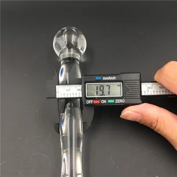 Magic wand crystal glass Anal butt plug penis Sex toy Adult products for women men female male masturbation 6