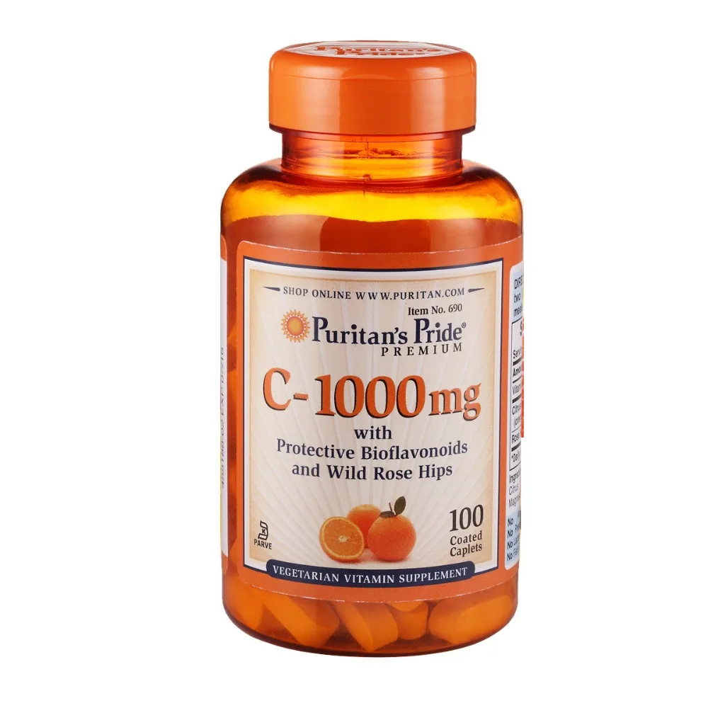 

C-1000 mg with protective bioflavonoids and wild rose hips 100 pcs