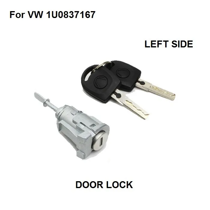 Новые серии замок двери для VW MK4 GOLF BORA FOX Полный комплект с дверным замком+ 2 клавиши передняя левая сторона