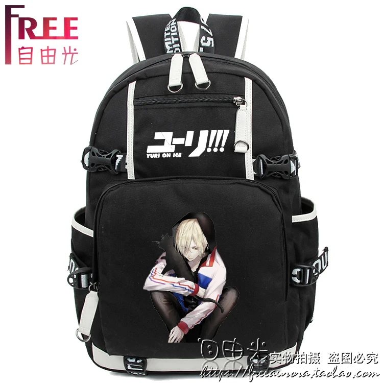 

Anime YURI!!! on ICE Cosplay Yuri Plisetsky Cos backpack student computer bag travel bag Birthday Gift