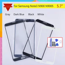 Сенсорный экран для samsung Galaxy Note 3 Note3 N900 N9005 N900F SM-900F сенсорный экран передняя стеклянная панель сенсорный экран Внешний стеклянный объектив