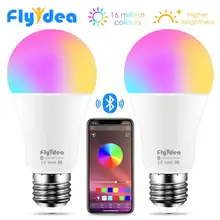 Беспроводная Bluetooth 4,0 умная лампа светодиодный волшебный RGBW лампы для домашнего освещения 10 Вт E27 изменение цвета Затемнения AC85-265V применяются к IOS Android