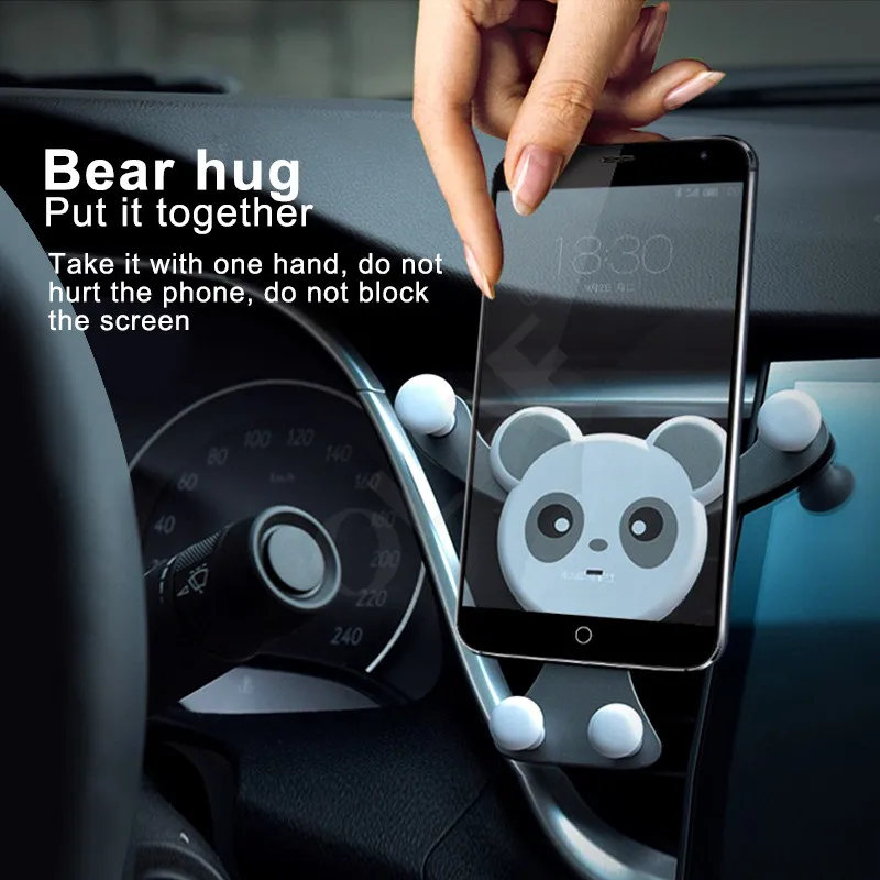 Car Smartphone Mobile Phone Holder Gravity Sensor Car Phone Holder for