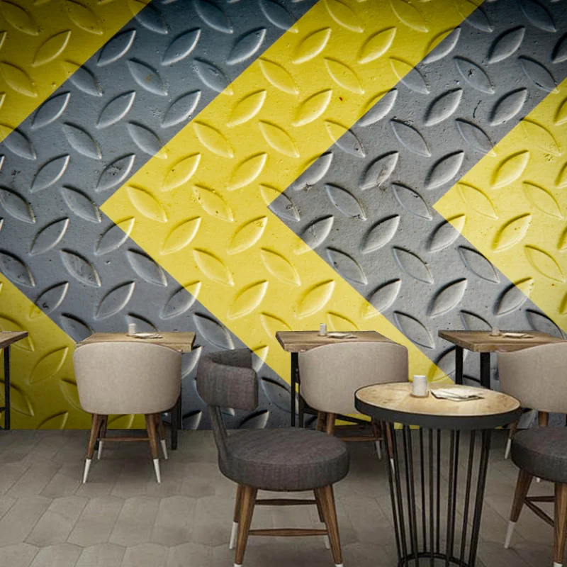 

Free shipping custom Retro 3d metallic wallpaper KTV cafe bar mural dining room custom 3d Colorful mural wallpaper