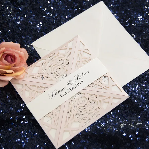 classic-blush-pink-rose-laser-cut-wedding-invitations-with-belly-band-EWWS199-2
