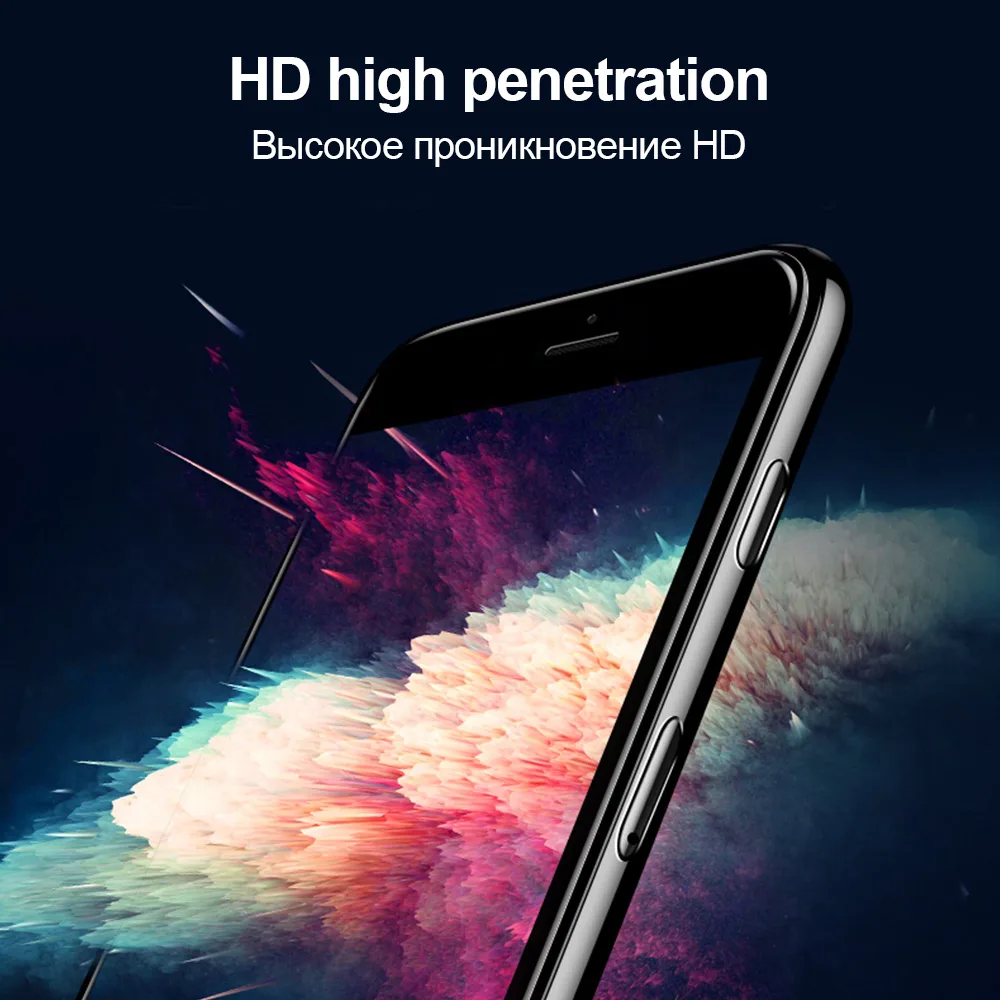 TOMKAS 5D Edge Защитное стекло для iPhone 7 6 закаленное защиты экрана 6s 8 Plus|Защитные стёкла