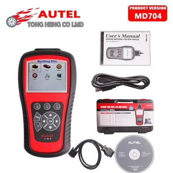 

100% original Autel Maxidiag Elite MD704 + DS Model For 4 System Update online MD 704 DHL Free Shipping